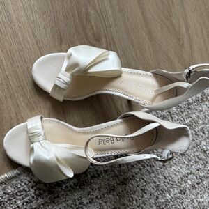 Belle Beige Satin Women's Heels